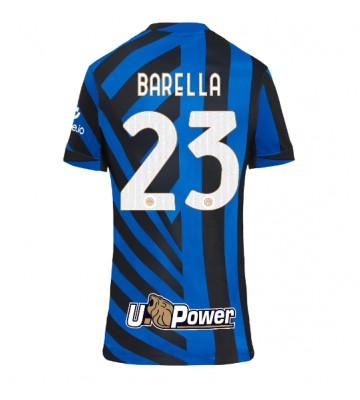 Inter Milan Nicolo Barella #23 Primera Equipación Mujer 2024-25 Manga Corta